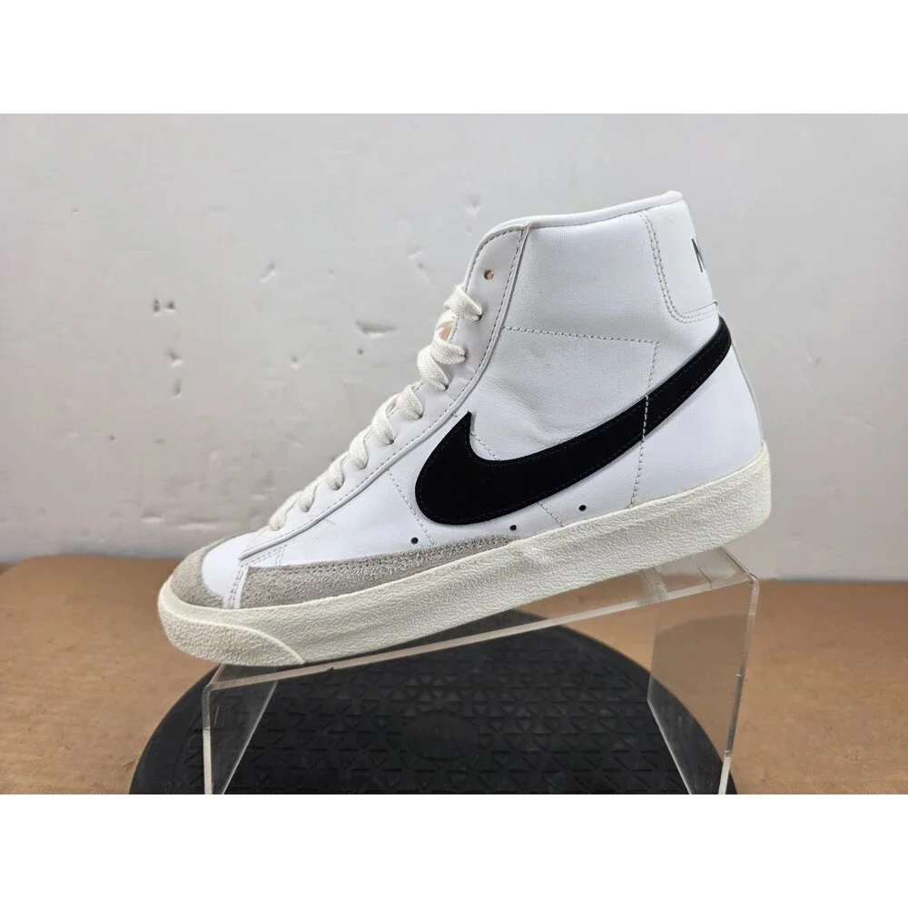 Nike Blazer Mid '77 Vintage High Top White Sneakers (BQ6806-100)  M US9.5/W US11